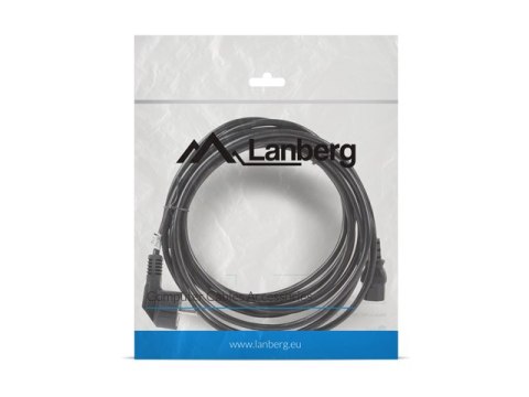 KABEL ZASILAJĄCY CEE 7/7->IEC 320 C13 5M VDE CZARNY LANBERG