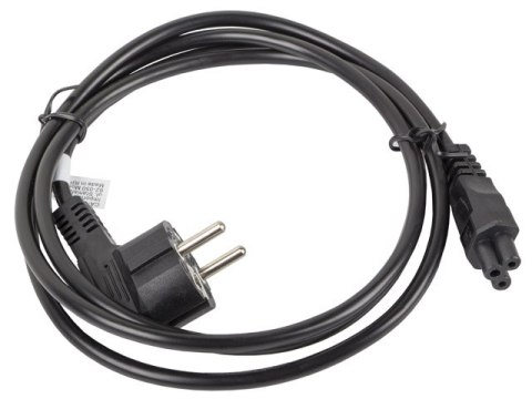 KABEL ZASILAJĄCY LAPTOP (MIKI) CEE 7/7->IEC 320 C5 1.8M VDE CZARNY LANBERG