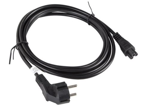 KABEL ZASILAJĄCY LAPTOP (MIKI) CEE 7/7->IEC 320 C5 3M VDE CZARNY LANBERG