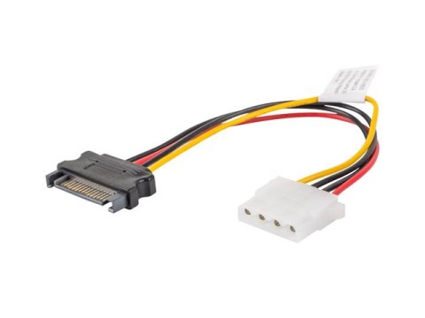 KABEL ZASILAJĄCY WEWNĘTRZNY MOLEX(F)->SATA(M) 15CM LANBERG