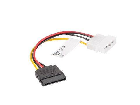 KABEL ZASILAJĄCY WEWNĘTRZNY MOLEX(M)->SATA(F) 15CM LANBERG