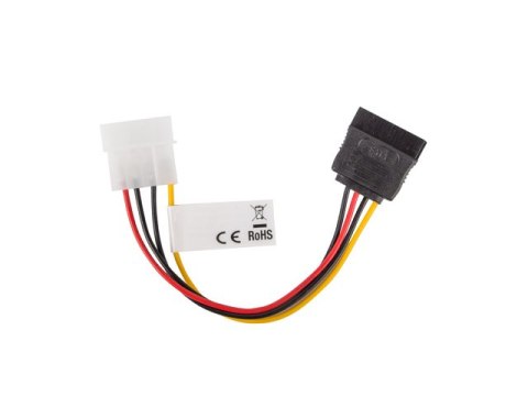 KABEL ZASILAJĄCY WEWNĘTRZNY MOLEX(M)->SATA(F) 15CM LANBERG