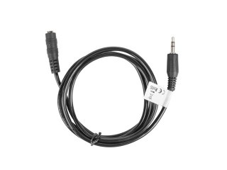 PRZEDŁUŻACZ AUDIO MINIJACK 3.5MM M/F 3 PIN 1.5M CZARNY LANBERG