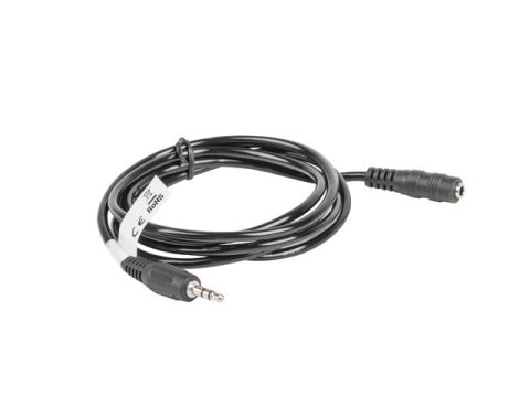 PRZEDŁUŻACZ AUDIO MINIJACK 3.5MM M/F 3 PIN 1.5M CZARNY LANBERG