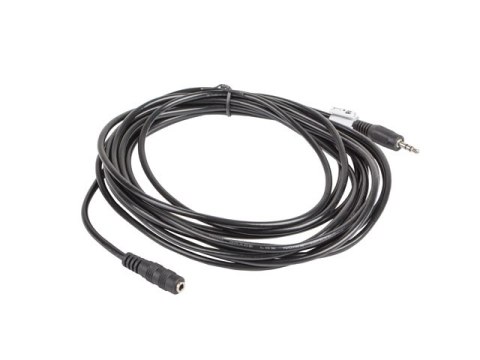 PRZEDŁUŻACZ AUDIO MINIJACK 3.5MM M/F 3 PIN 5M CZARNY LANBERG