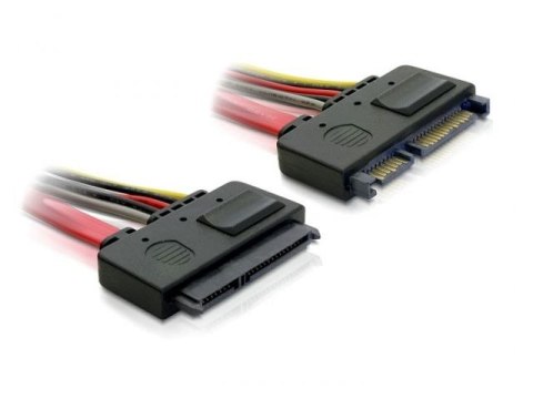 PRZEDŁUŻACZ SATA 22 PIN M/F 20CM DELOCK