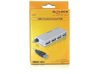 HUB USB 2.0 DELOCK 4-PORTY BIAŁY