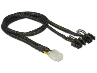 KABEL ROZDZIELACZ ZASILANIA PCI EXPRESS 6 PIN(F)->2X PCI EXPRESS 8 PIN(M) 30CM OPLOT DELOCK