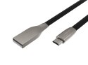 KABEL USB MICRO(M)->USB-A(M) 2.0 1M CZARNY METAL NATEC PRATI