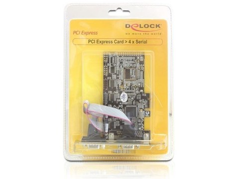 KARTA PCI EXPRESS X1->4X DB-9(COM) DELOCK
