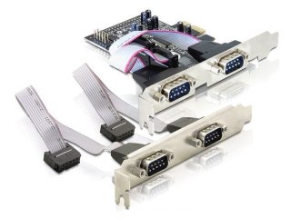 KARTA PCI EXPRESS X1->4X DB-9(COM) DELOCK