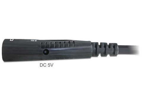 PRZEDŁUŻACZ USB-A M/F 3.0 5M AKTYWNY CZARNY DELOCK