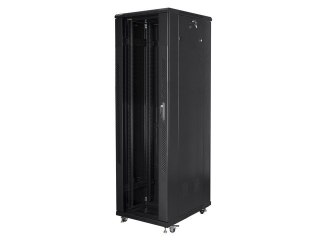 SZAFA INSTALACYJNA RACK STOJĄCA 19" 42U 600X1000 CZARNA LANBERG (FLAT PACK)