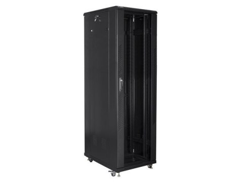 SZAFA INSTALACYJNA RACK STOJĄCA 19" 42U 600X1000 CZARNA LANBERG (FLAT PACK)