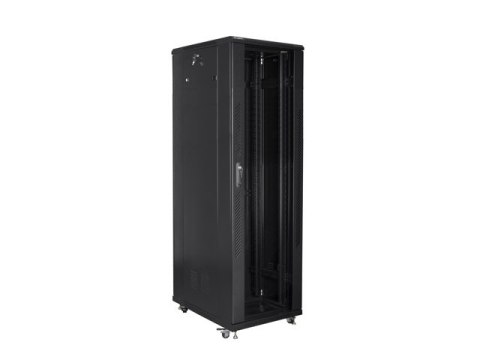 SZAFA INSTALACYJNA RACK STOJĄCA 19" 42U 800X800 CZARNA LANBERG (FLAT PACK)