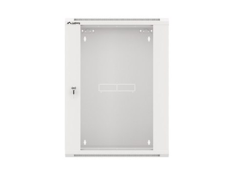 SZAFA INSTALACYJNA RACK WISZĄCA 19" 15U 570X450 SZYBKI MONTAŻ SZARA LANBERG (FLAT PACK)