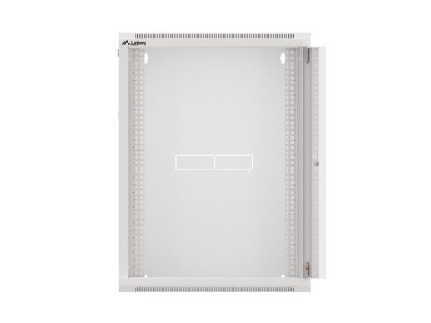 SZAFA INSTALACYJNA RACK WISZĄCA 19" 15U 570X450 SZYBKI MONTAŻ SZARA LANBERG (FLAT PACK)