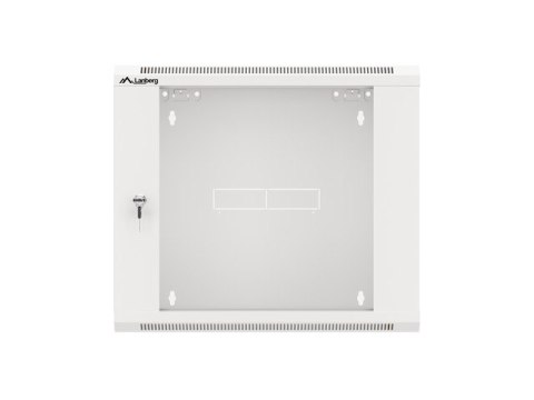 SZAFA INSTALACYJNA RACK WISZĄCA 19" 9U 570X450 SZYBKI MONTAŻ SZARA LANBERG (FLAT PACK)