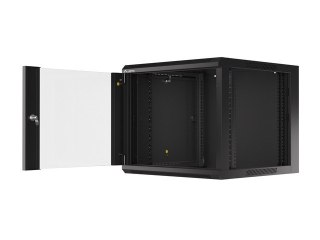 SZAFA INSTALACYJNA RACK WISZĄCA 19" 9U 570X600 SZYBKI MONTAŻ CZARNA LANBERG (FLAT PACK)