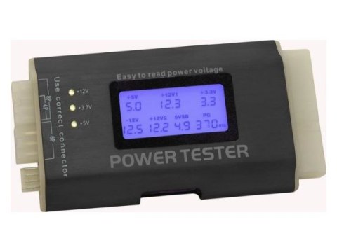 TESTER ZASILACZY KOMP. ATX (LCD) DELOCK