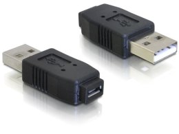 ADAPTER USB-A(M) 2.0->USB MICRO(F) CZARNY DELOCK