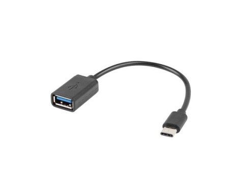 ADAPTER USB-C(M)->USB-A(F) 2.0 15CM OTG CZARNY LANBERG