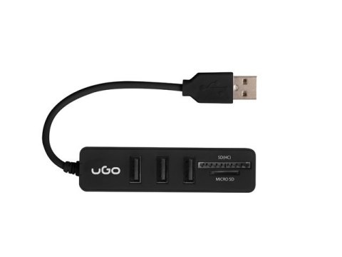 HUB USB 2.0 UGO MAIPO HU200 3-PORTY + CZYTNIK SD/MICRO SD