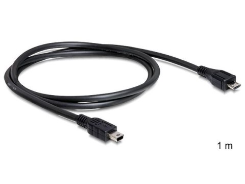 KABEL USB MICRO(M)->USB MINI(M) 2.0 1M CZARNY DELOCK