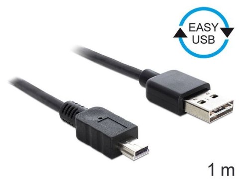 KABEL USB MINI(M)->USB-A(M) 2.0 1M EASY-USB CZARNY (CANON) DELOCK