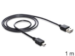 KABEL USB MINI(M)->USB-A(M) 2.0 1M EASY-USB CZARNY (CANON) DELOCK