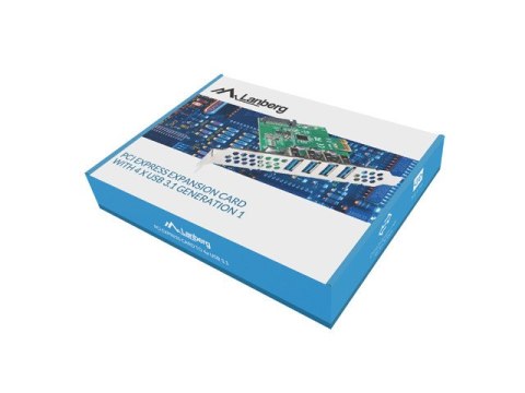 KARTA PCI EXPRESS X1->4X USB-A 3.1 GEN1 ŚLEDŹ LOW PROFILE LANBERG