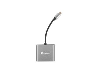 MULTIPORT ADAPTER NATEC FOWLER MINI USB-C->USB 3.0, HDMI 4K, USB-C PD