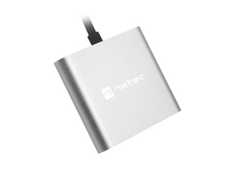 MULTIPORT ADAPTER NATEC FOWLER MINI USB-C->USB 3.0, HDMI 4K, USB-C PD