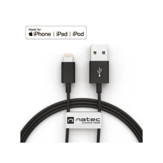 Natec Przewód Lightning Iphone USB-A 1,5m MFI czarny