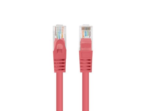 PATCHCORD KAT.5E UTP 3M CZERWONY FLUKE PASSED LANBERG 10-PACK