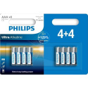 Philips Ultra Alkaline Baterie alkaliczne AAA R3 LR03 8 sztuk