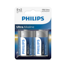 Philips Ultra Alkaline Baterie alkaliczne D R20 LR20 2 sztuki