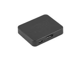 SPLITTER VIDEO LANBERG HDMI->2X HDMI 4K + PORT MICRO USB CZARNY