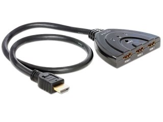 SWITCH VIDEO DELOCK 3X HDMI BIDIRECTIONAL 60CM CZARNY