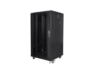 SZAFA INSTALACYJNA RACK STOJĄCA 19" 22U 600X600 CZARNA LANBERG (FLAT PACK)