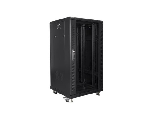 SZAFA INSTALACYJNA RACK STOJĄCA 19" 22U 600X600 CZARNA LANBERG (FLAT PACK)