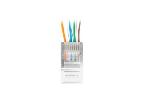 WTYK SIECIOWY RJ45 (8P8C) PRZELOTOWY LANBERG KAT.5E UTP (20 SZT)