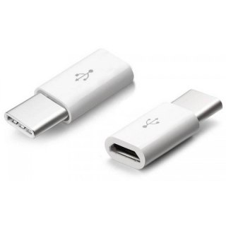 Adaptor Przejściówka Micro USB do Type C Biały V-TAC VT-5149