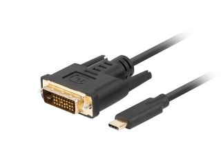 KABEL USB-C(M)->DVI-D(24+1)(M) 0.5M CZARNY LANBERG