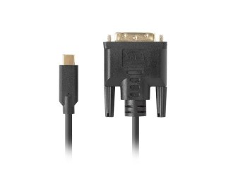 KABEL USB-C(M)->DVI-D(24+1)(M) 0.5M CZARNY LANBERG