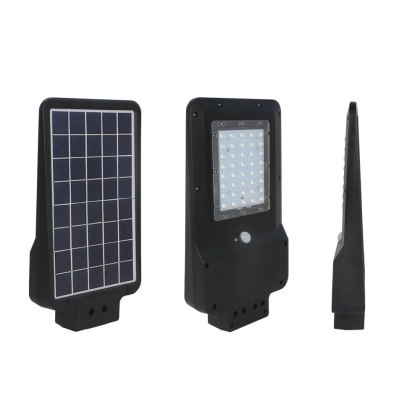 Naświetlacz Oprawa Uliczna V-TAC Solarna 15W LED Czarna ST-15 6000K 1600lm