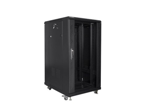 SZAFA INSTALACYJNA RACK STOJĄCA 19" 22U 600X800 CZARNA LANBERG (FLAT PACK)