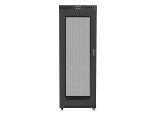 SZAFA INSTALACYJNA RACK STOJĄCA 19" 37U 800X1000 CZARNA DRZWI PERFOROWANE LCD LANBERG (FLAT PACK)