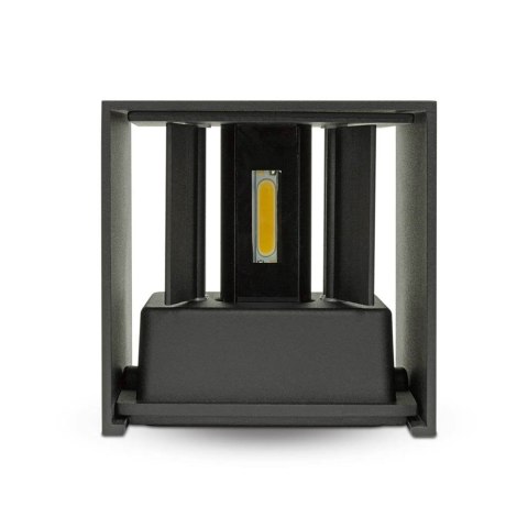 Oprawa Ścienna V-TAC 11W LED Góra Dół Regulowana Chip BRIDGELUX Czarny Kwadrat IP65 VT-759-12-B 3000K 1360lm