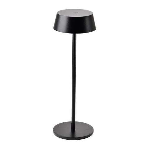 Lampka Biurkowa Nocna V-TAC 2W LED Ładowanie Ściemnianie IP54 Czarna VT-7562 3000K 200lm